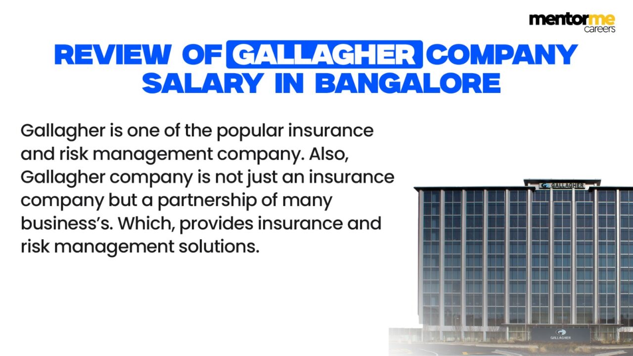 Gallagher company salary in bangalore