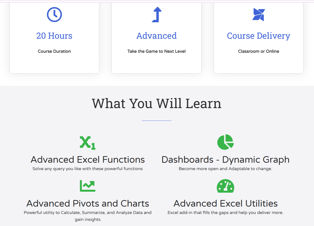 Advanced Excel course in Hyderabad