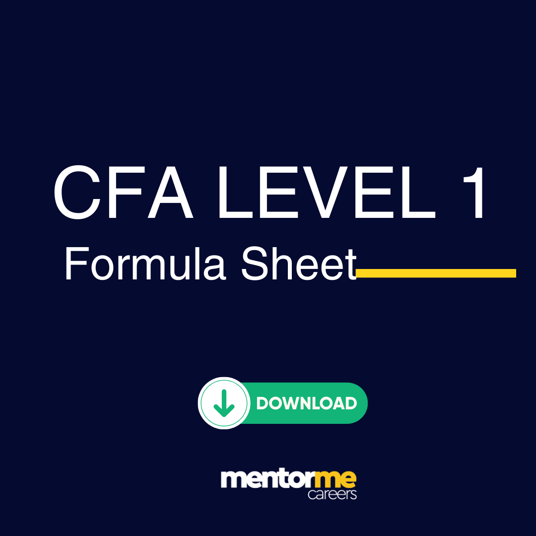 CFA Formula sheet