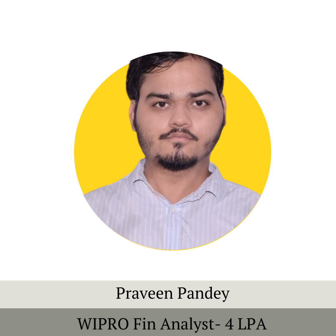Praveen Pandey Core finance placements after Financial modeling course