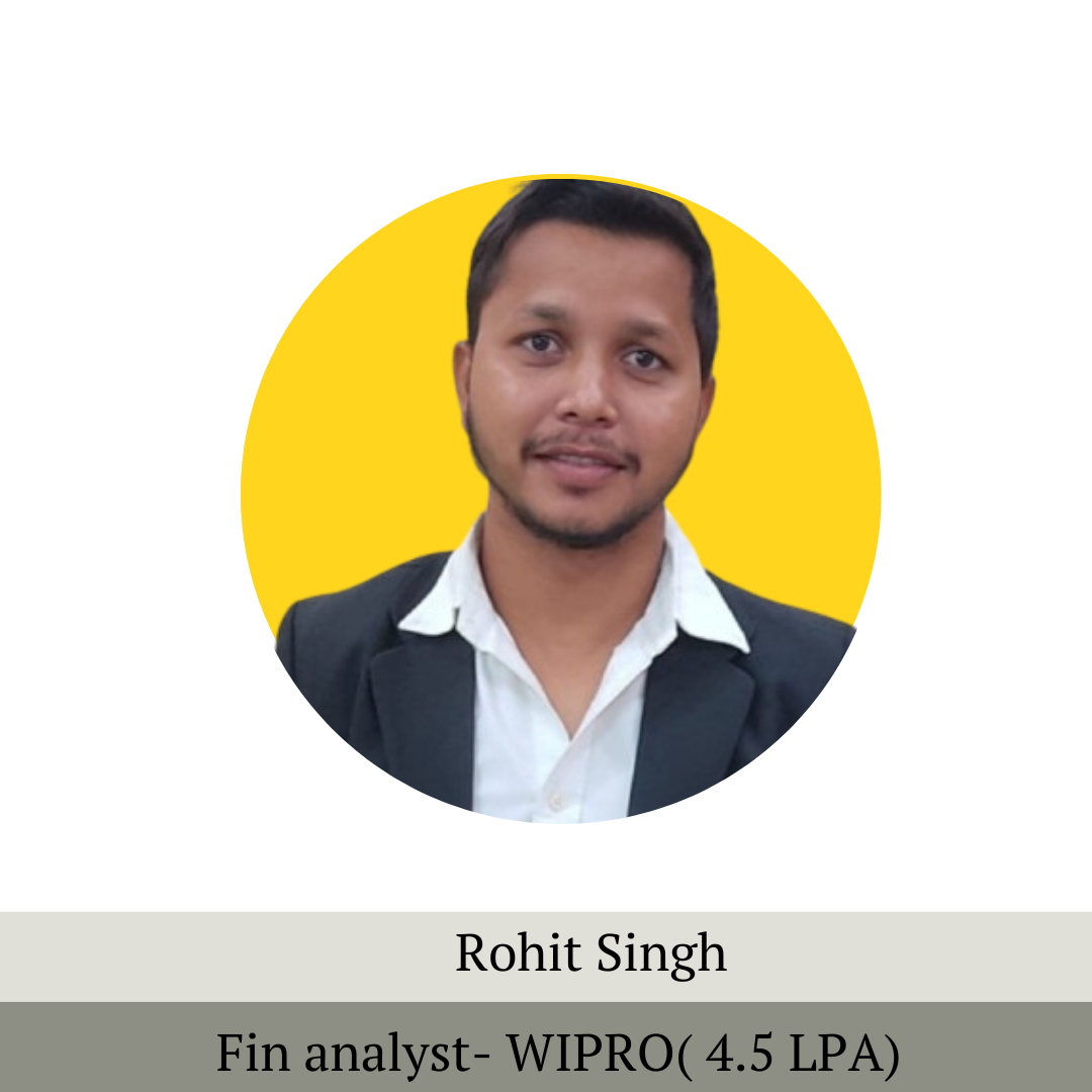 Rohit Singh gets placed after financial modeling course