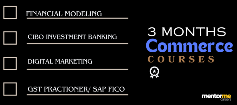 3 months courses for commerce students