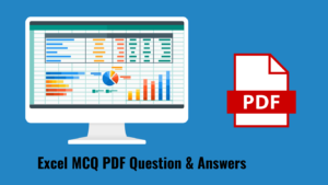 MS excel mcq questions and answers pdf