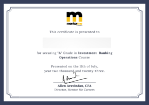 Mentor me careers Certification