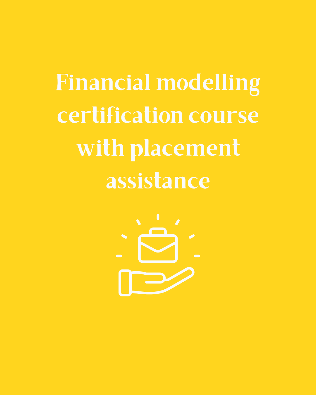 Financial modelling certification course