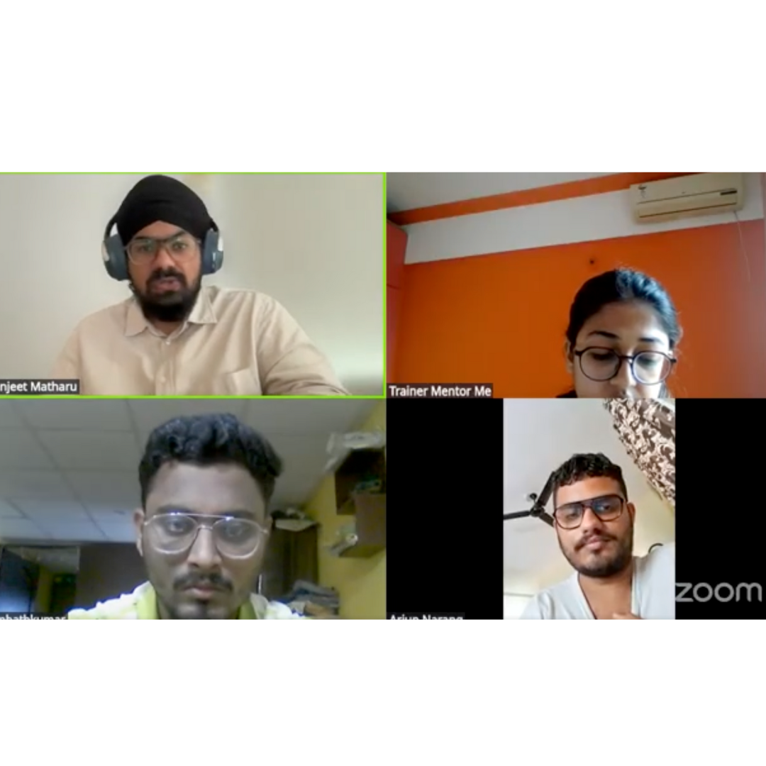 Live mock interview — with industry mentors