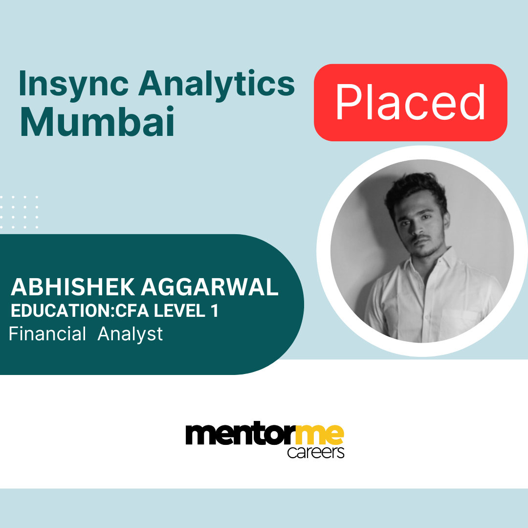 CFA Level 1 salary in India live example mentormecareers