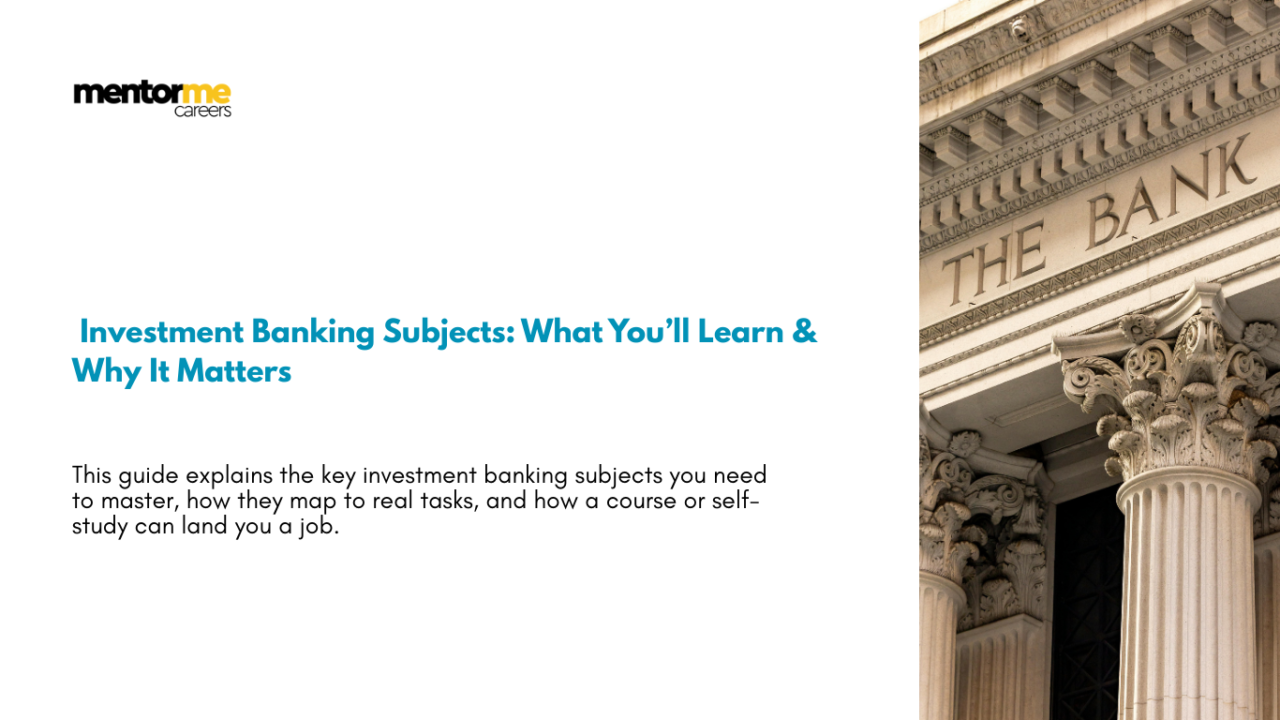 Investment banking subjects