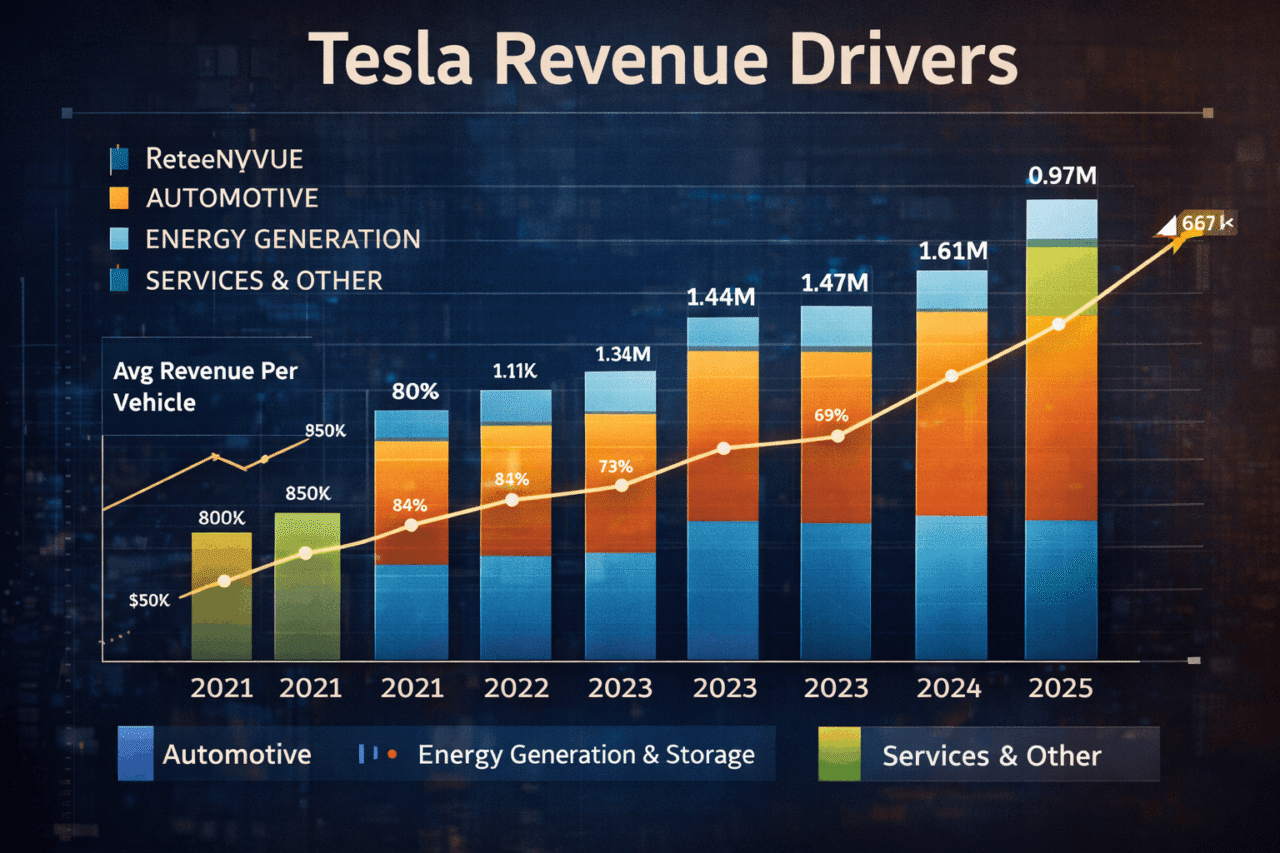 Tesla model revenue drivers