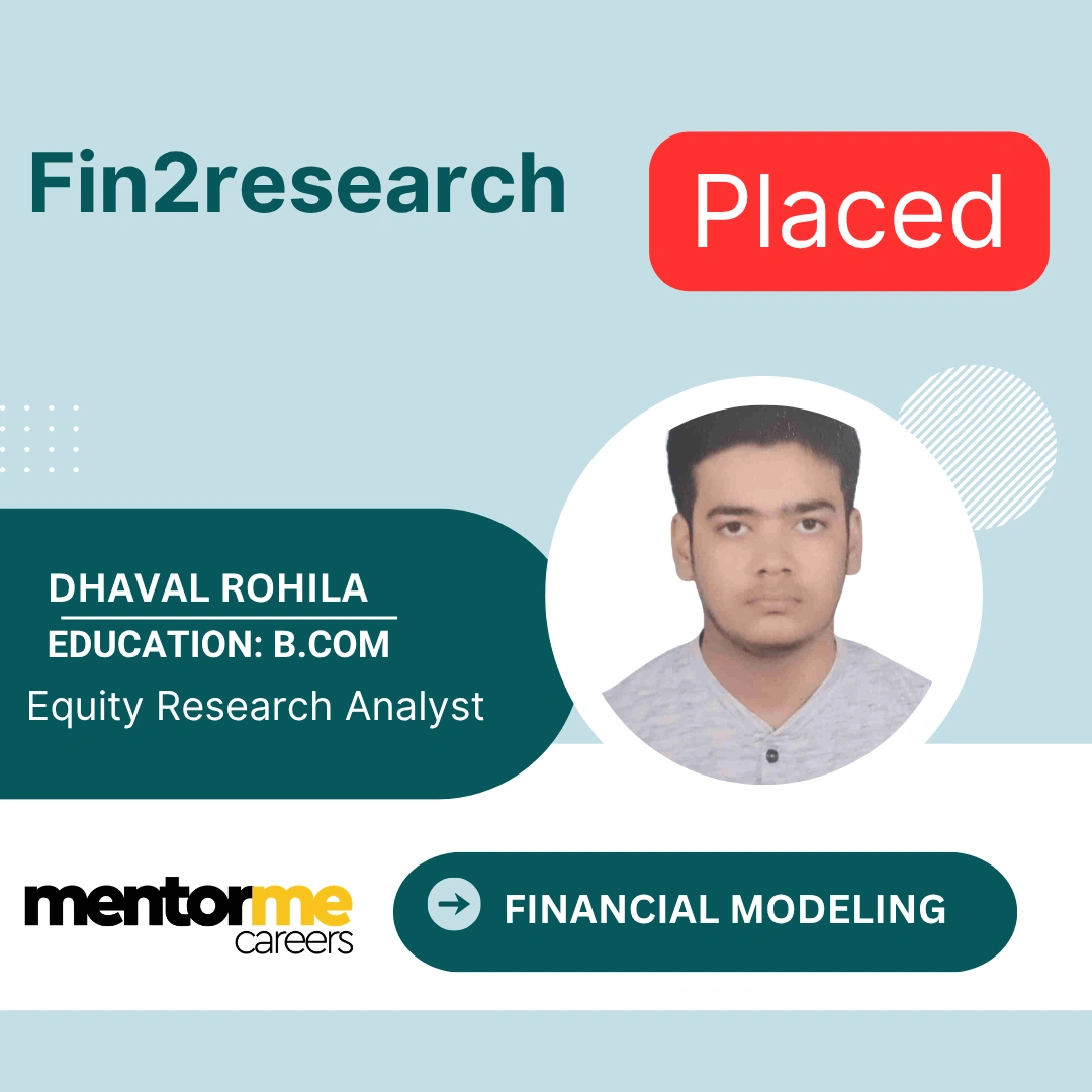 MentorMeCareers student placement financial modelling Mumbai