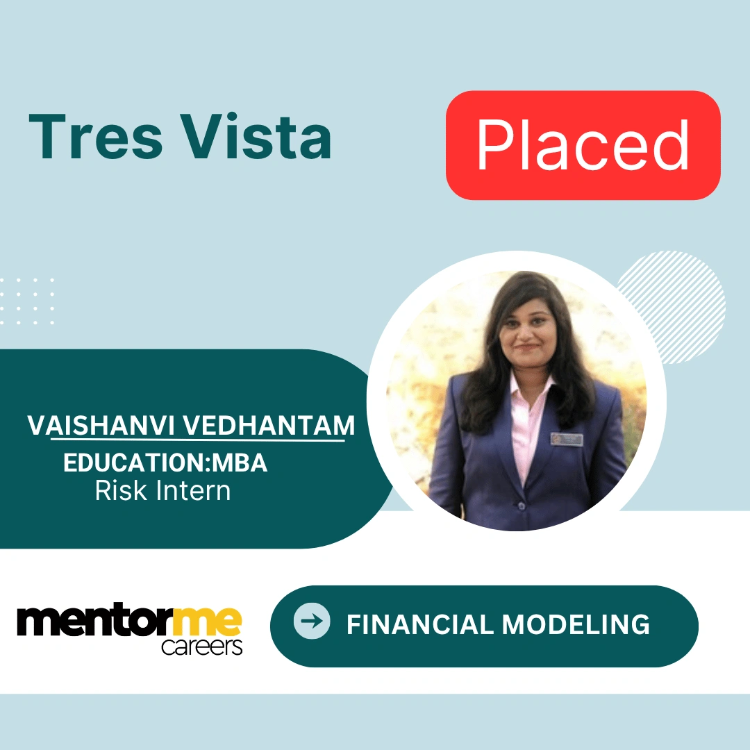 Financial modelling course Mumbai placement student