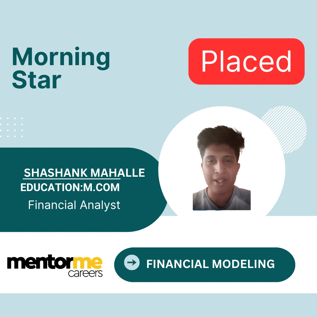 MentorMeCareers financial modelling placement Mumbai