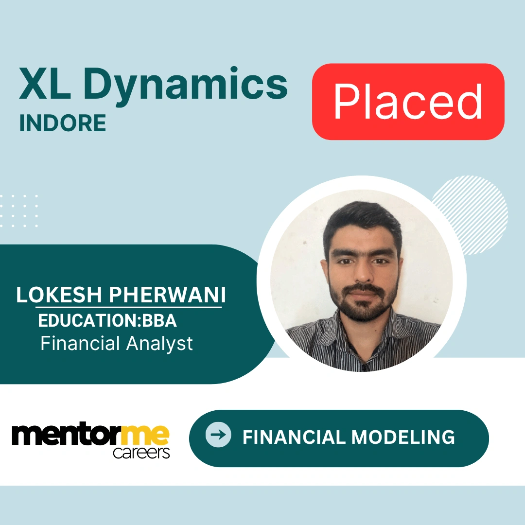 Lokesh placed student MentorMeCareers