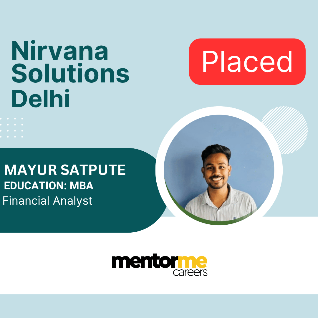 MentorMeCareers placement proof - Mayur Satpute