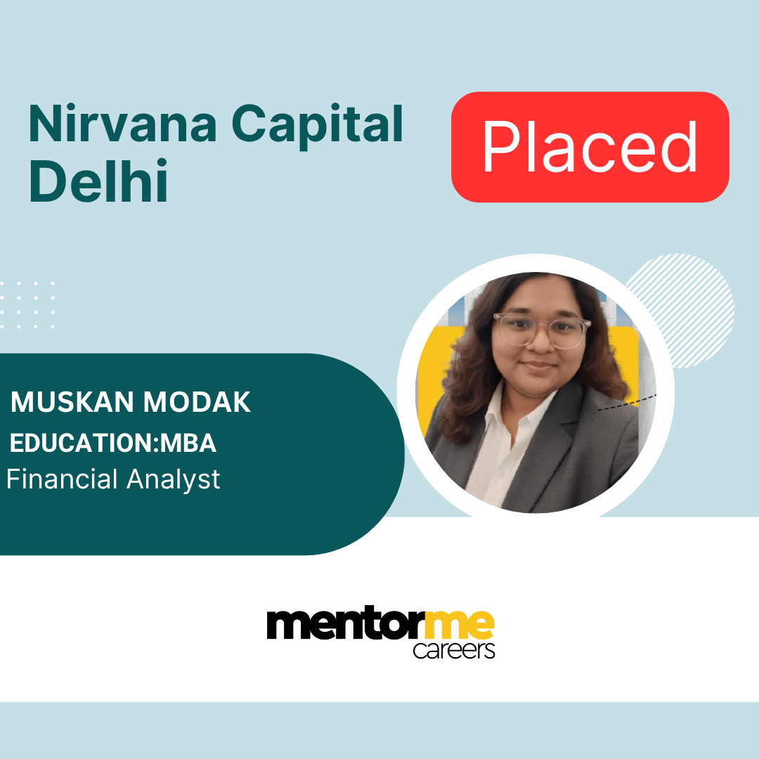 MentorMeCareers placement proof - Muskan Modak