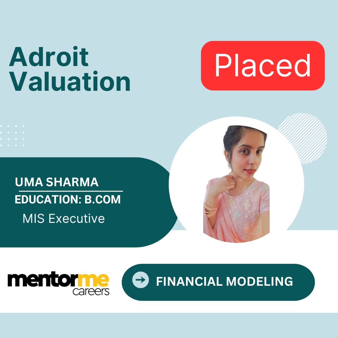 Financial Modeling Course Bangalore placement proof