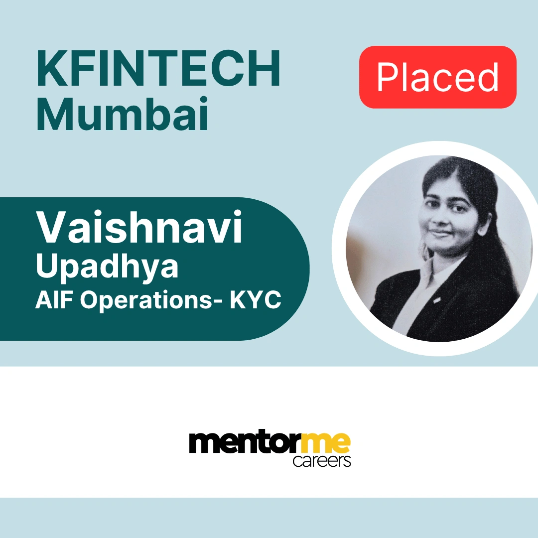 MentorMeCareers student placement - financial modelling training Mumbai
