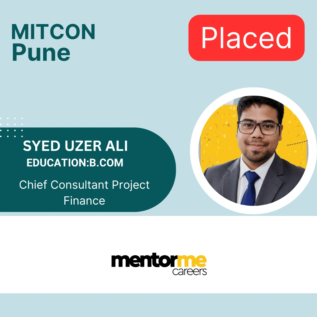 Syed Ali placed student MentorMeCareers